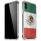 Mexico Flag Distressed iPhone XS Max Clear Case